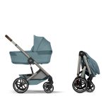 Cărucior Balios S Lux TPE 2 in 1 cu landou pliabil inclus Stormy Blue NEW 2026 Cybex Gold - imagine 4