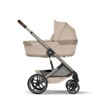 Cărucior Balios S Lux TPE 2 in 1 cu landou pliabil inclus Almond Beige NEW 2026 Cybex Gold - imagine 2
