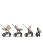 Cărucior Balios S Lux TPE 2 in 1 cu landou pliabil inclus Almond Beige NEW 2026 Cybex Gold - imagine 5