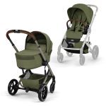 Cărucior Balios S Lux TPE cu landou pliabil inclus Moss Green NEW 2026 Cybex Gold