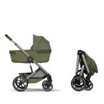 Cărucior Balios S Lux TPE cu landou pliabil inclus Moss Green NEW 2026 Cybex Gold - imagine 4