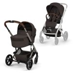 Cărucior Balios S Lux TPE 2 in 1 cu landou pliabil inclus Chocolate Brown NEW 2026 Cybex Gold