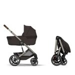 Cărucior Balios S Lux TPE 2 in 1 cu landou pliabil inclus Chocolate Brown NEW 2026 Cybex Gold - imagine 4