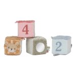 Set de 4 cuburi senzoriale pentru bebelusi - Safari Friends - Little Dutch