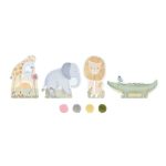 Joc creativ cu pompoane - Safari Friends - Little Dutch - imagine 2