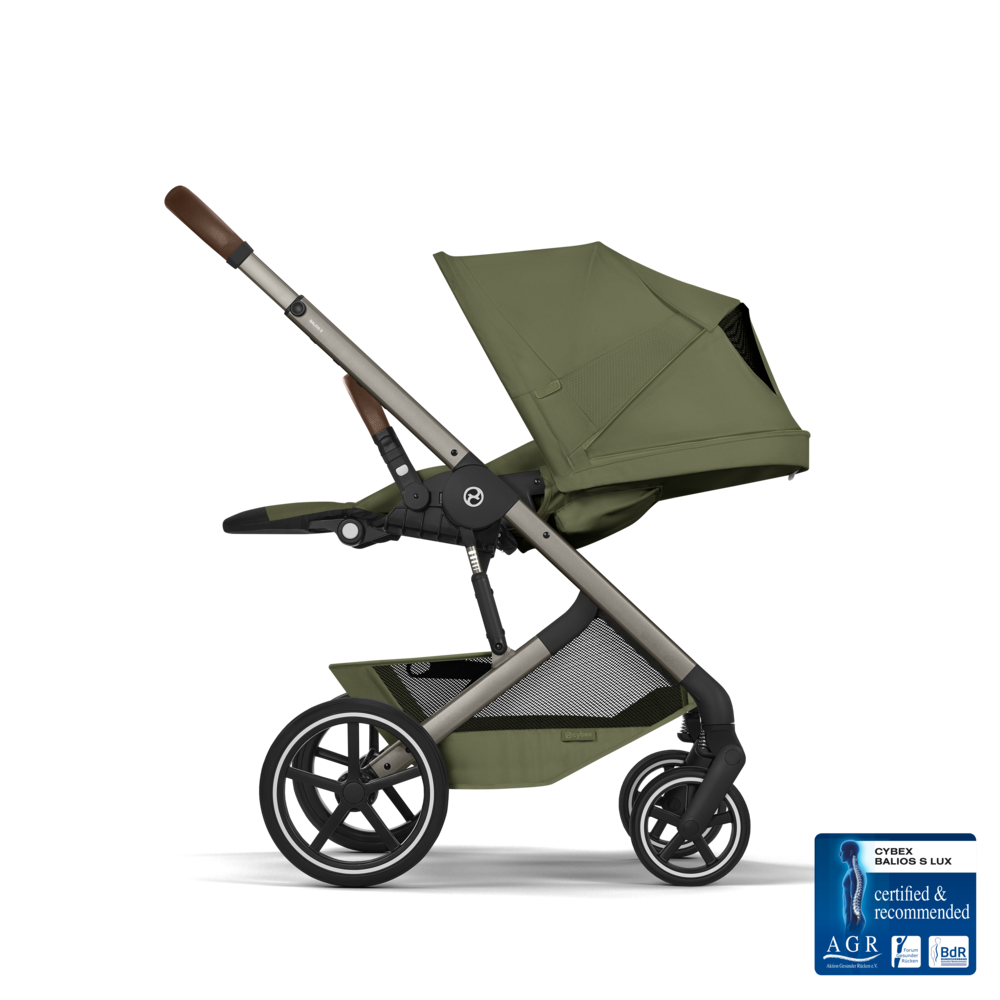 Cărucior Balios S Lux 2 in 1 cu landou pliabil Moss Green Cybex Gold 2026 - imagine 18