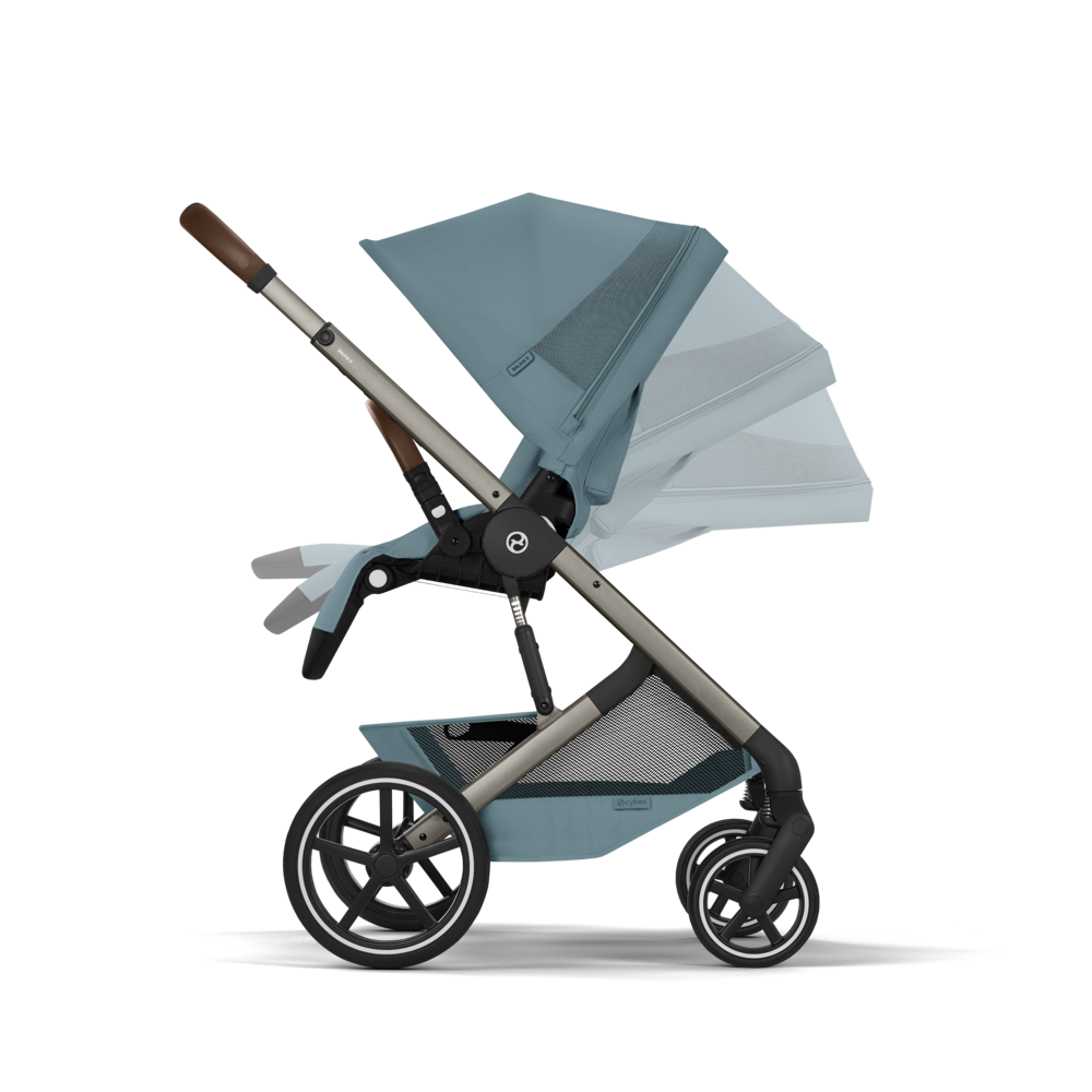 Cărucior Balios S Lux 2 in 1 cu landou pliabil Stormy Blue Cybex Gold 2026 - imagine 16