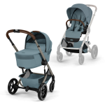 Cărucior Balios S Lux 2 in 1 cu landou pliabil Stormy Blue Cybex Gold 2026 - imagine 2