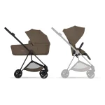Cărucior 2 în 1 MIOS Comfort cadru Matt Black cu Landou pliabil și parte sport Coconut Brown Cybex Platinum