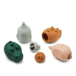 Set 4 jucării de baie Carolina cu pulverizare – Dove Blue Multi Mix- Liewood