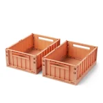Cutie medie pentru depozitare Weston – Set 2 bucăți- Tuscany Rose- Liewood