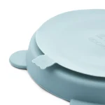 Set 2 farfurii compartimentate cu ventuză Stacy – Sea Blue / Whale Blue- Liewood - imagine 3
