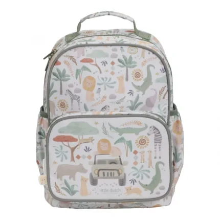 Rucsac pentru copii - Safari Friends - White - Little Dutch