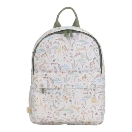Rucsac pentru copii - Safari Friends - 29cm - White - Little Dutch