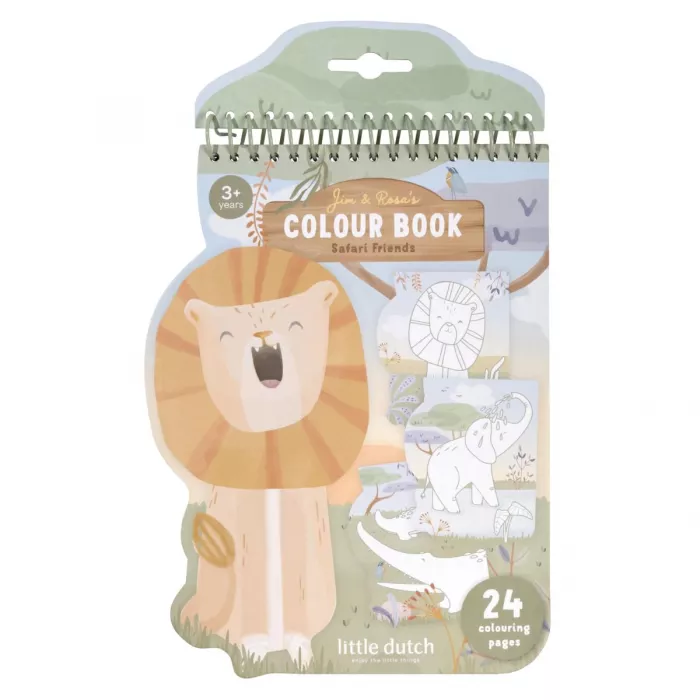 colouring-book-jim-BT126907-product-2 - Medium-700x700 Carte de colorat - Jim - Safari Friends - Little Dutch - imagine 1