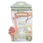 Carte de colorat - Rosa - Safari Friends - Little Dutch