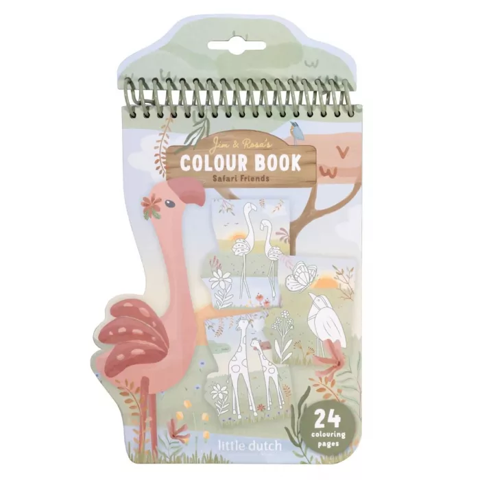 colouring-book-rosa-BT126906-product-2 - Medium-700x700 Carte de colorat - Rosa - Safari Friends - Little Dutch - imagine 1
