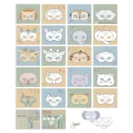 Carte cu masti pentru decupat - stickere si foarfeca incluse - Jim Safari Friends - Little Dutch - imagine 4