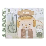 Carte cu masti pentru decupat - stickere si foarfeca incluse - Jim Safari Friends - Little Dutch