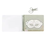 Carte cu masti pentru decupat - stickere si foarfeca incluse - Jim Safari Friends - Little Dutch - imagine 2