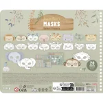 Carte cu masti pentru decupat - stickere si foarfeca incluse - Jim Safari Friends - Little Dutch - imagine 3