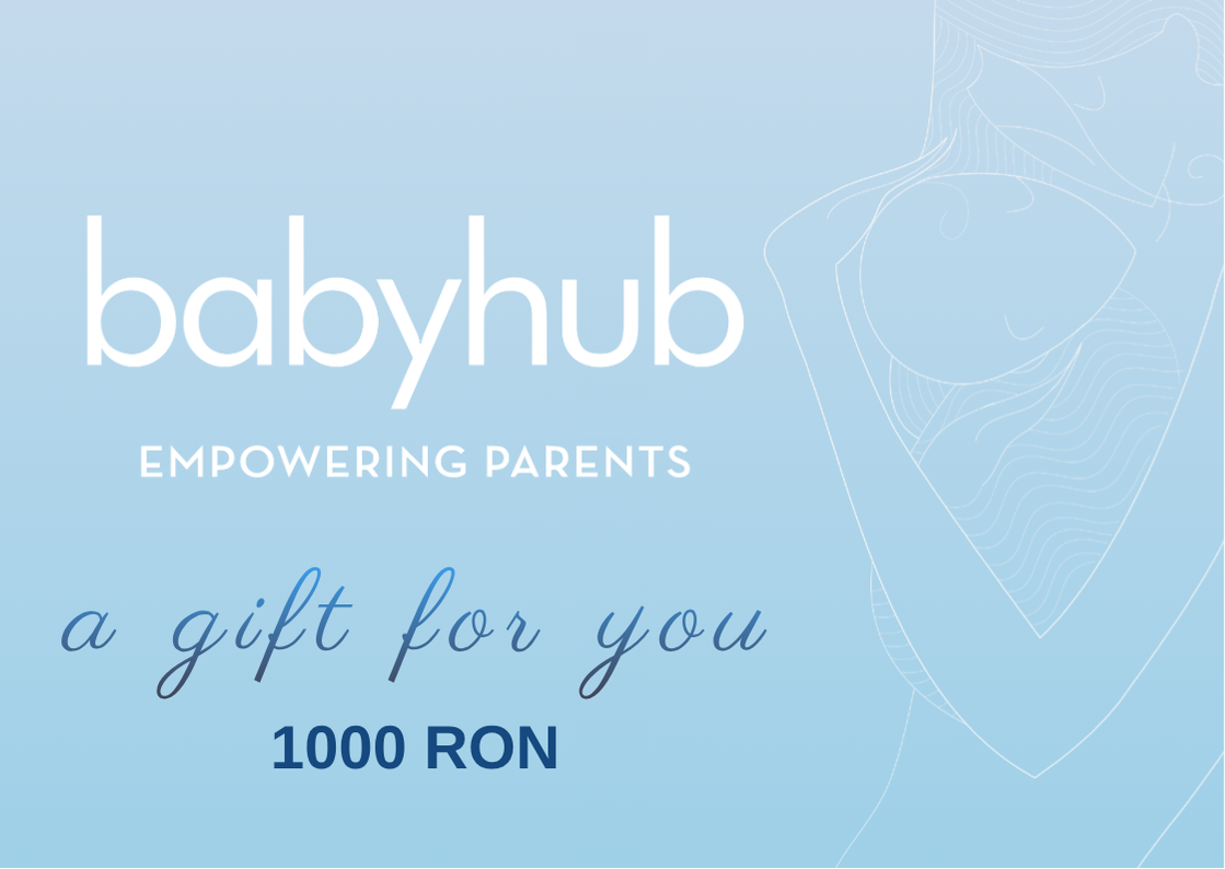Gift Card BabyHub 1000 lei Gift Card BabyHub in valoare de 1000 lei