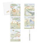 Carte magica de colorat cu apa - Jim - Safari Friends - Little Dutch - imagine 2