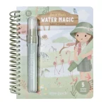 Carte magica de colorat cu apa - Rosa - Safari Friends - Little Dutch