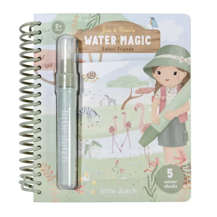 water-colouring-book-rosa-BT126909-product-2 - Medium-700x700 Carte magica de colorat cu apa - Rosa - Safari Friends - Little Dutch - imagine 1