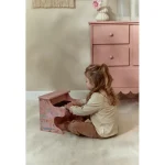 Pian din lemn FSC - Pink - Safari Friends - Little Dutch - imagine 3