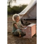 Pian din lemn FSC - Pink - Safari Friends - Little Dutch - imagine 4