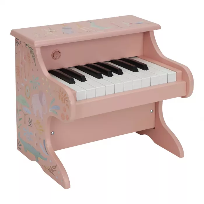 wooden-piano-pink-safari-friends-ld7477-product-1 - Medium-700x700 Pian din lemn FSC - Pink - Safari Friends - Little Dutch - imagine 1
