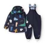 Pelerină de ploaie pentru copii Manu – Dino Roar/Classic Navy - Liewood - imagine 2