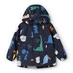 Pelerină de ploaie pentru copii Manu – Dino Roar/Classic Navy - Liewood - imagine 3