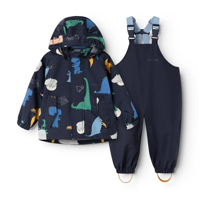 5715493566739 Pelerină de ploaie pentru copii Manu – Dino Roar/Classic Navy - Liewood - imagine 1