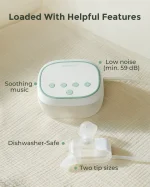 Aspirator nazal Momcozy BreezyClear Pro 2-in-1 Spray & Suction Electric - Momcozy - imagine 5