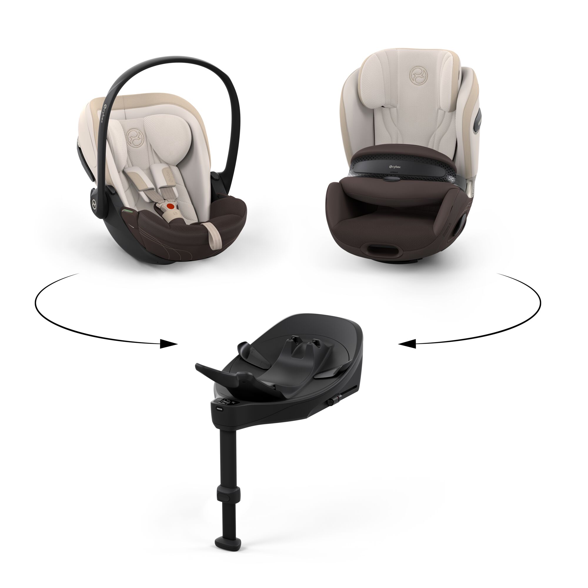 Anoris S Airbag Style Amber Brown, Scaun auto pentru copii 76-125 cm - Cybex Platinum - imagine 10