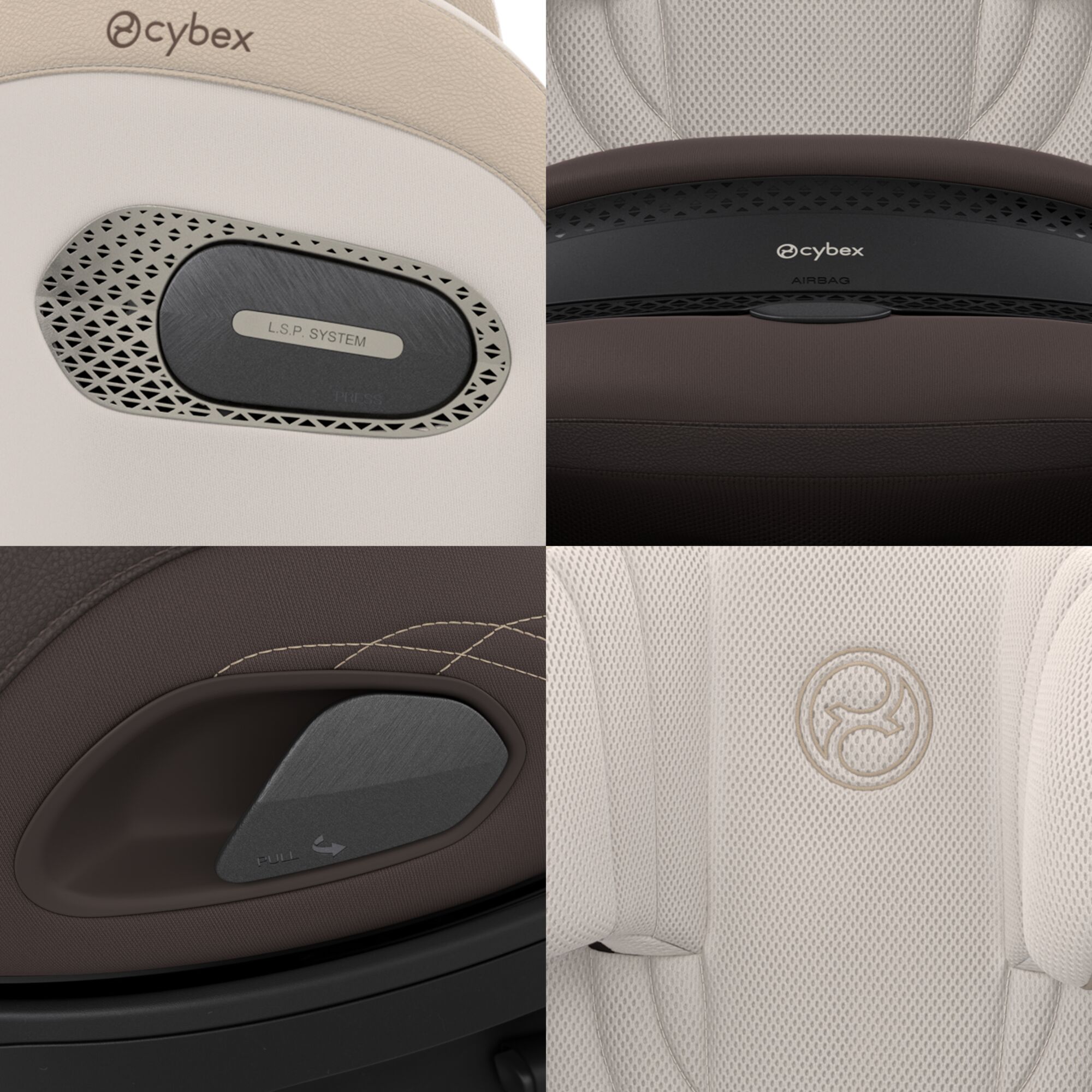Anoris S Airbag Style Amber Brown, Scaun auto pentru copii 76-125 cm - Cybex Platinum - imagine 2