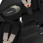 Scoica auto Cloud S Style Sepia Black i-Size Plus Cybex Platinum, pentru copii, 0-24 luni - imagine 4