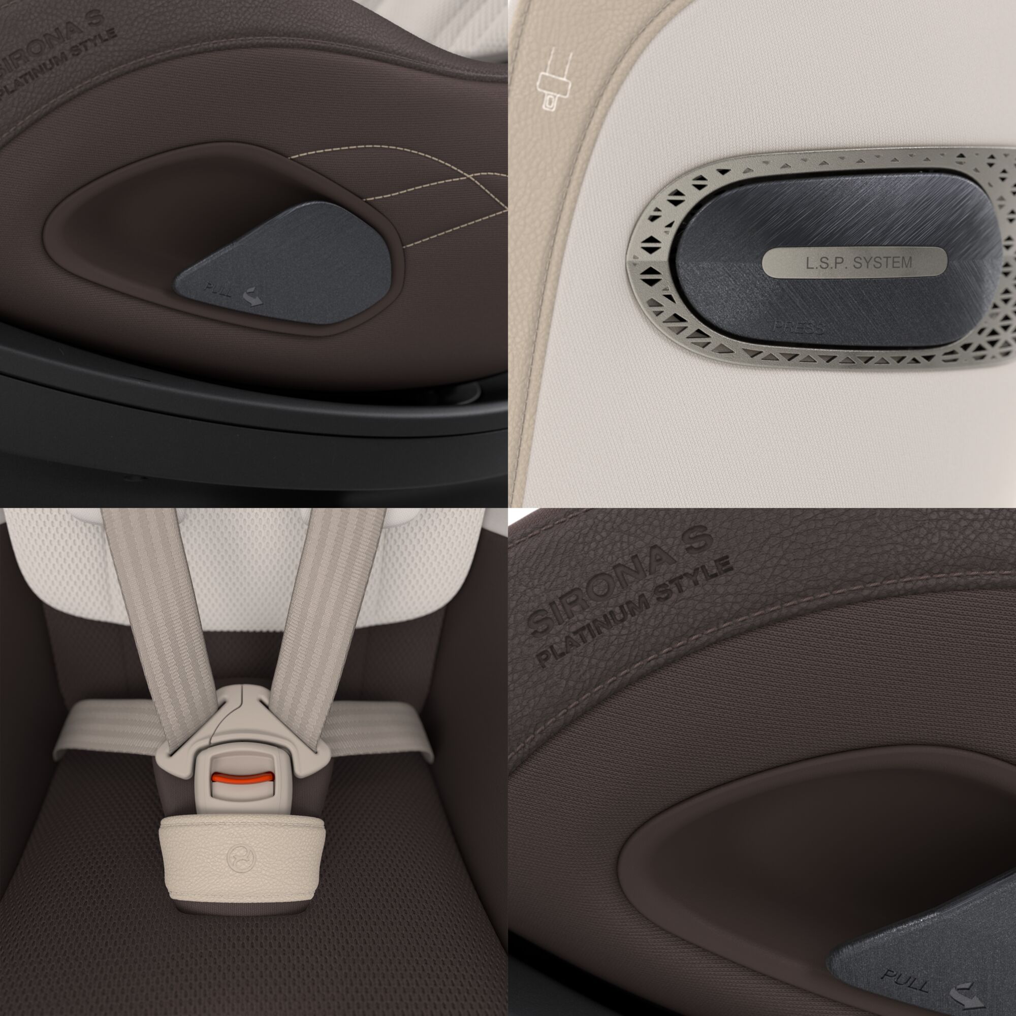 Scaun auto pentru copii Sirona S i-Size Style Amber Brown, 61-105 cm - Cybex Platinum - imagine 4