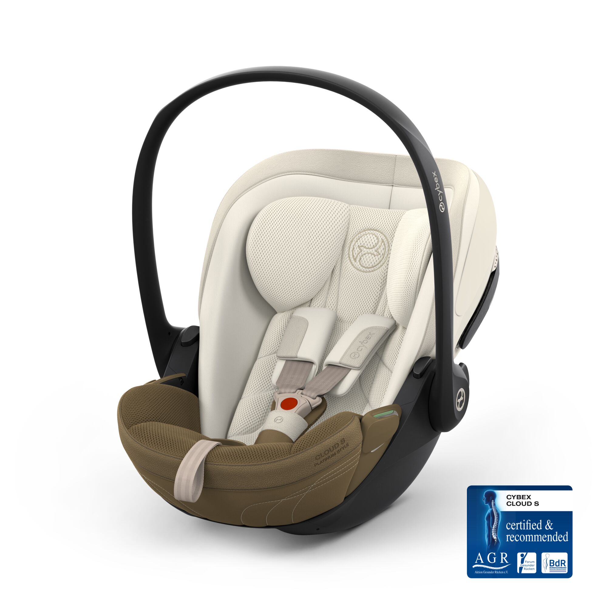Scoica auto Cloud S Style Jade Green i-Size Plus Cybex Platinum, pentru copii, 0-24 luni - imagine 7