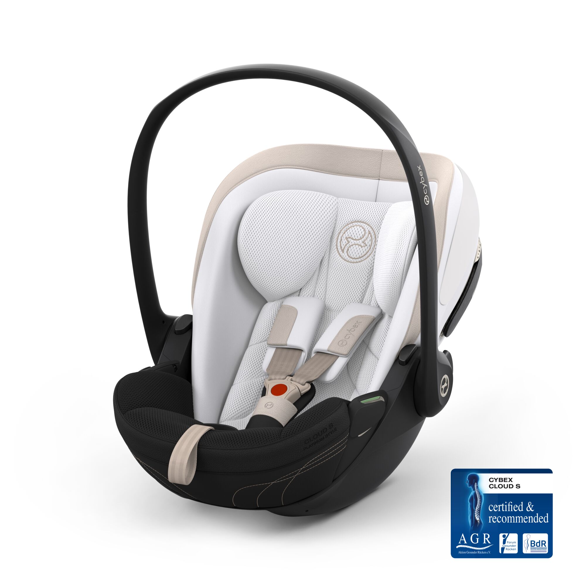 Scoica auto Cybex Platinum Cloud S i-Size Style Off White, pentru copii, 0-24 luni - imagine 9