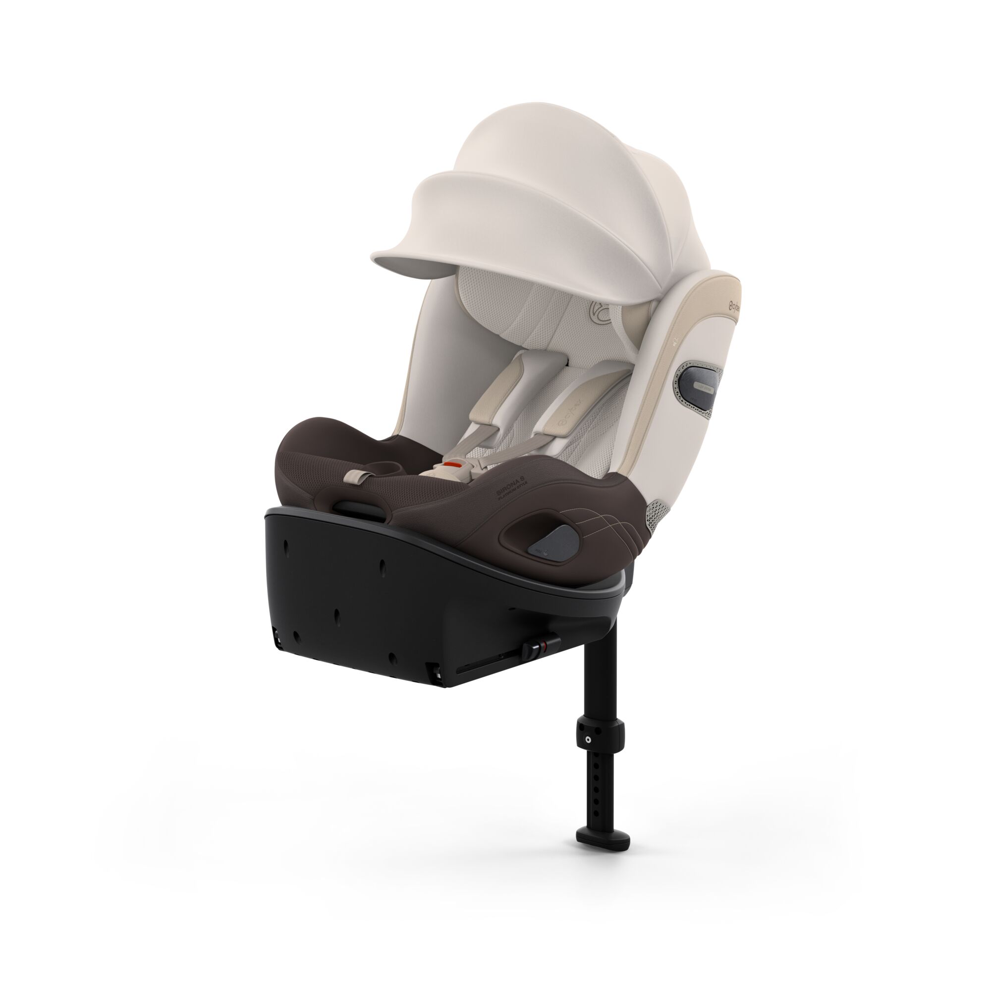 CYB_26_EU_y045_SironaS_AMBR_Style_Canopy_screen_HD Scaun auto pentru copii Sirona Si i-Size Style Amber Brown, 61-105 cm - Cybex Platinum - imagine 1