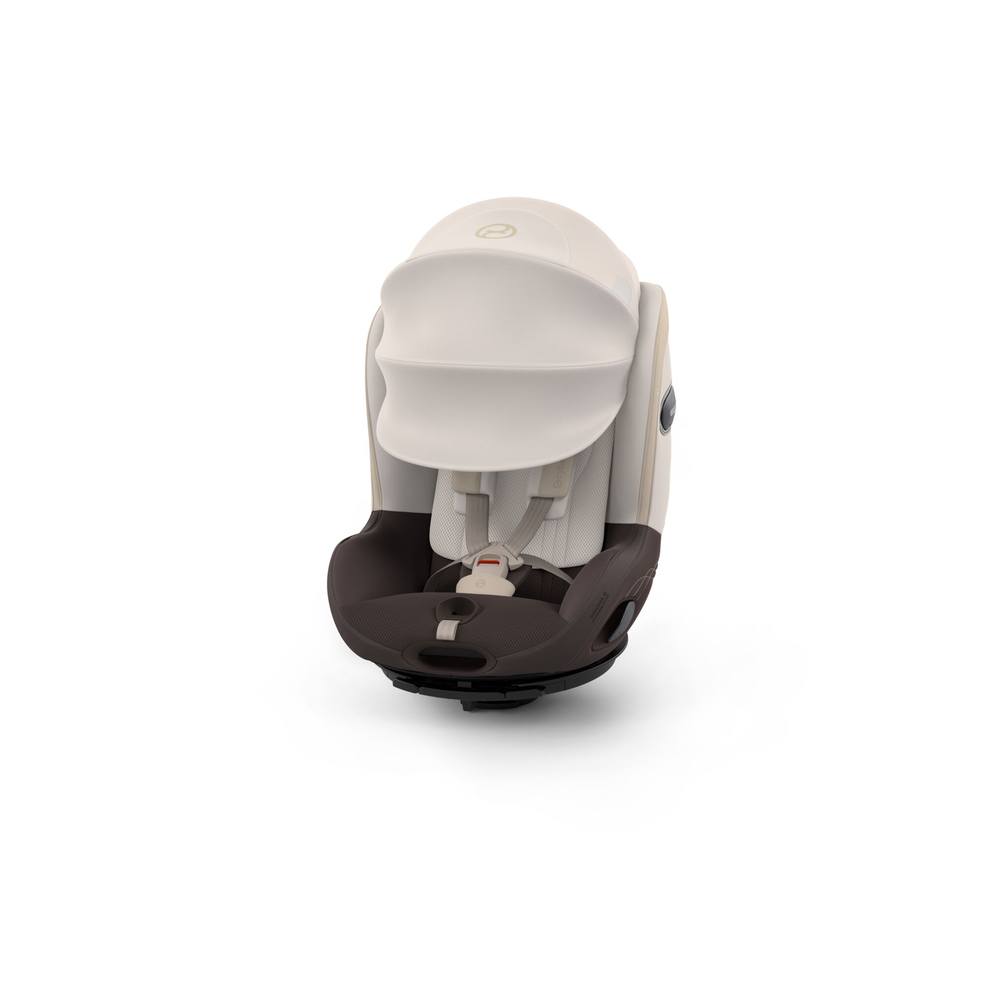 CYB_26_EU_y045_SironaS_AMBR_Style_SeatOnly_Canopy_screen_HD Scaun auto pentru copii Sirona S i-Size Style Amber Brown, 61-105 cm - Cybex Platinum - imagine 1