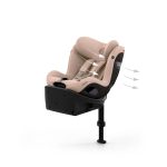 Scaun auto pentru copii Sirona S i-Size Comfort Cozy Beige, 61-105 cm – Cybex Platinum - imagine 5