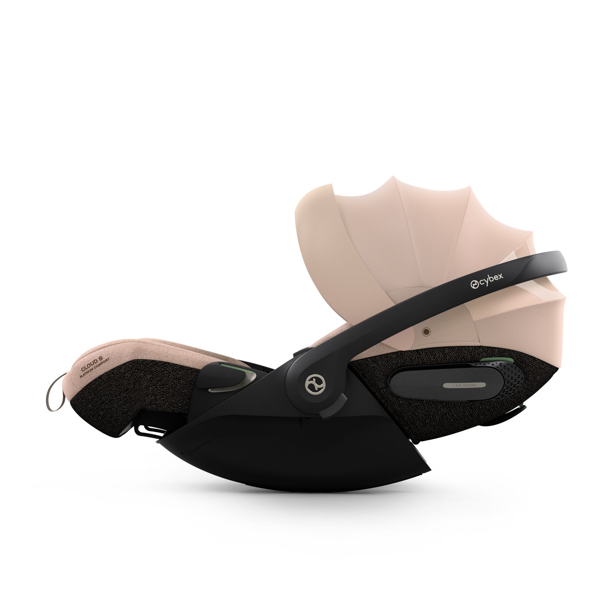 CYB_26_EU_y090_CloudS_COBI_Canopy_Recline_screen_HD Scoica auto Cybex Platinum Cloud S Cozy Beige i-Size Comfort, pentru copii, 0-24 luni - imagine 1