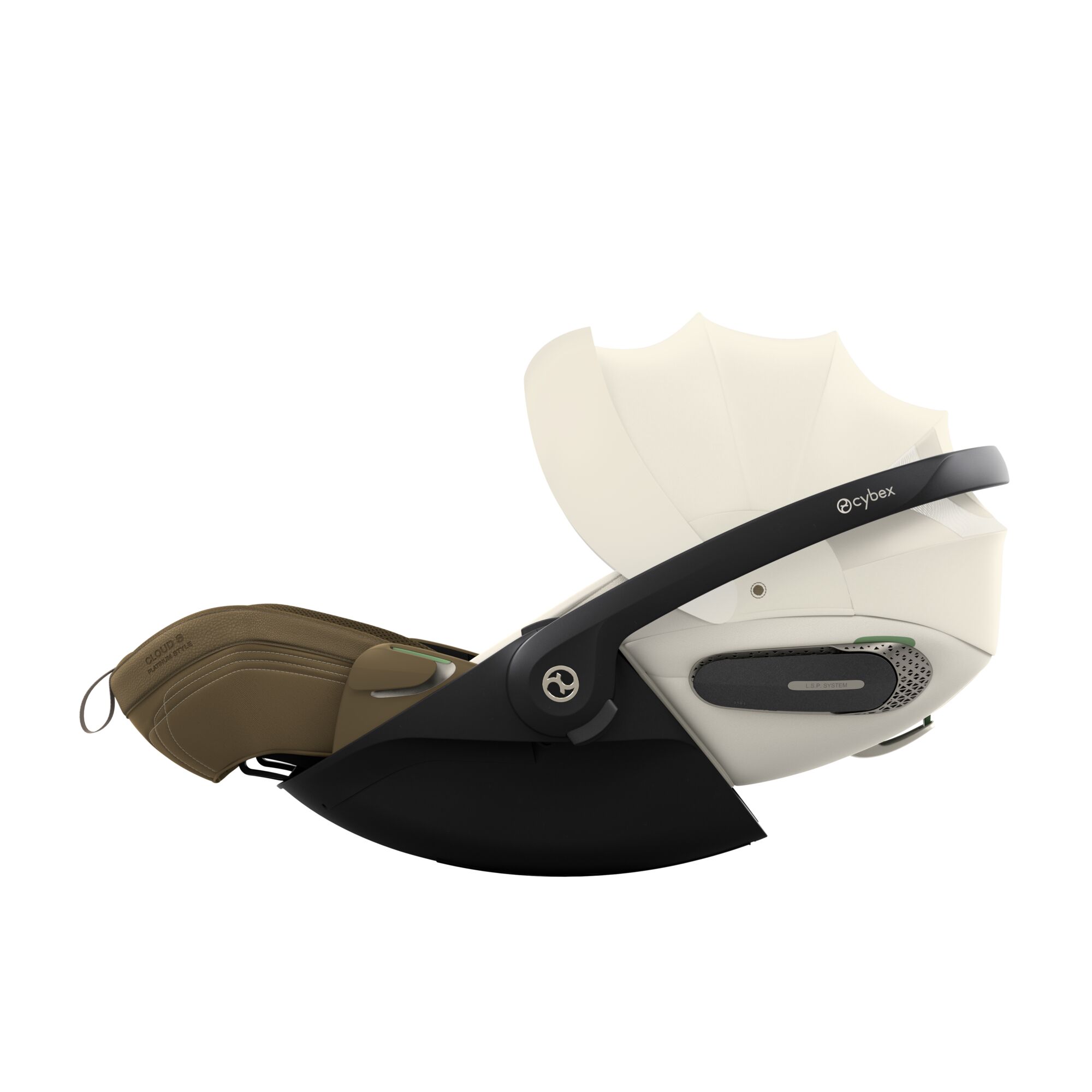 Scoica auto Cloud S Style Jade Green i-Size Plus Cybex Platinum, pentru copii, 0-24 luni - imagine 1