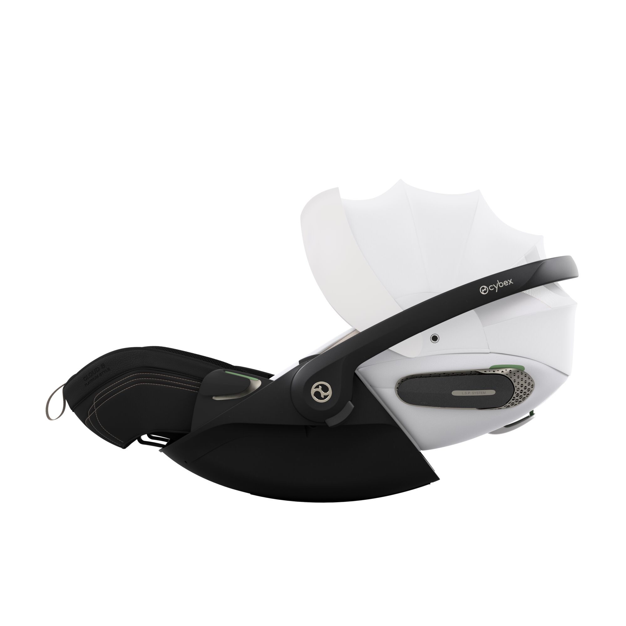 CYB_26_EU_y090_CloudS_OFWH_Style_Canopy_Recline_screen_HD Scoica auto Cybex Platinum Cloud S i-Size Style Off White, pentru copii, 0-24 luni - imagine 1