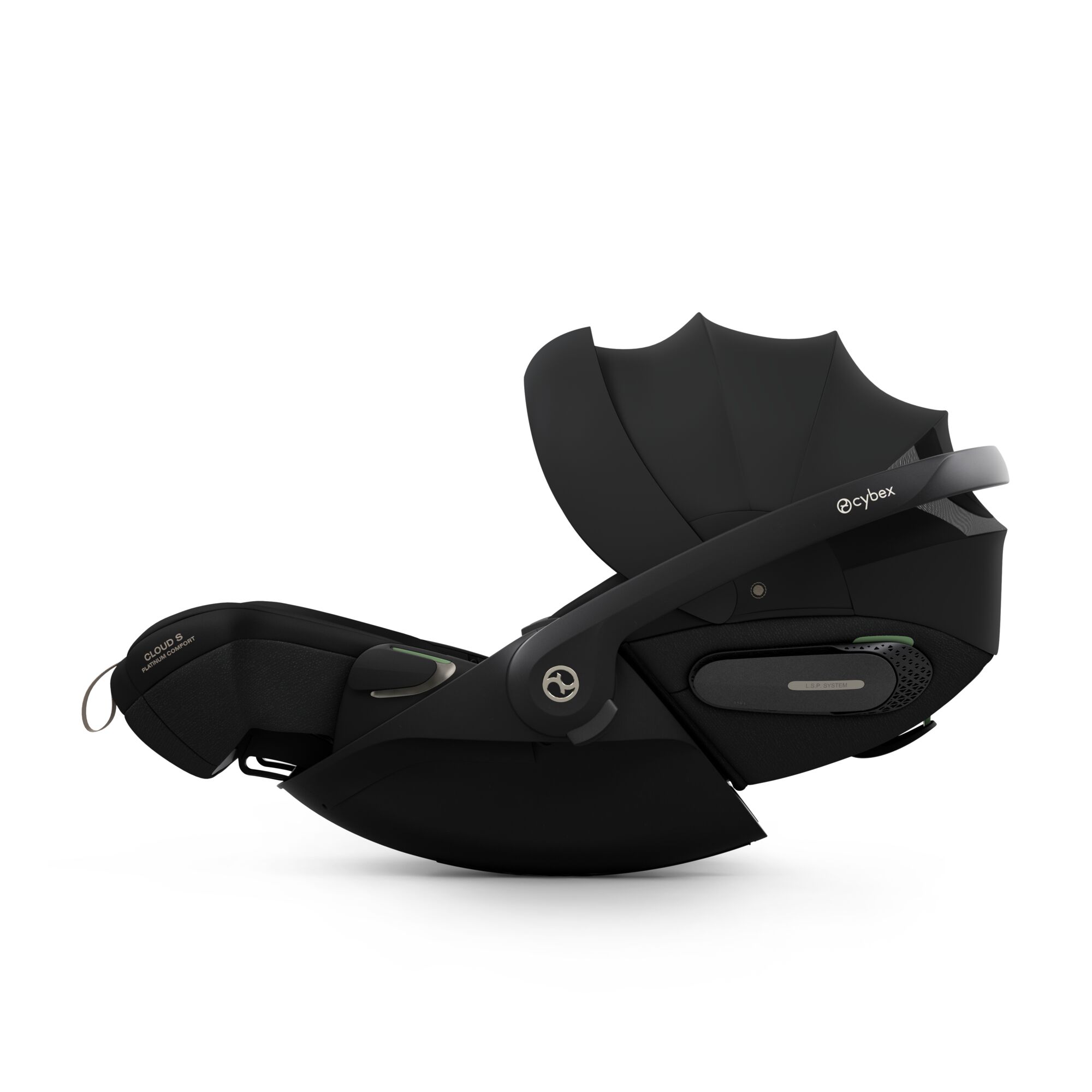 CYB_26_EU_y090_CloudS_SEBL_Canopy_Recline_screen_HD Scoica auto Cybex Platinum Cloud S Sepia Black i-Size Comfort, pentru copii, 0-24 luni - imagine 1