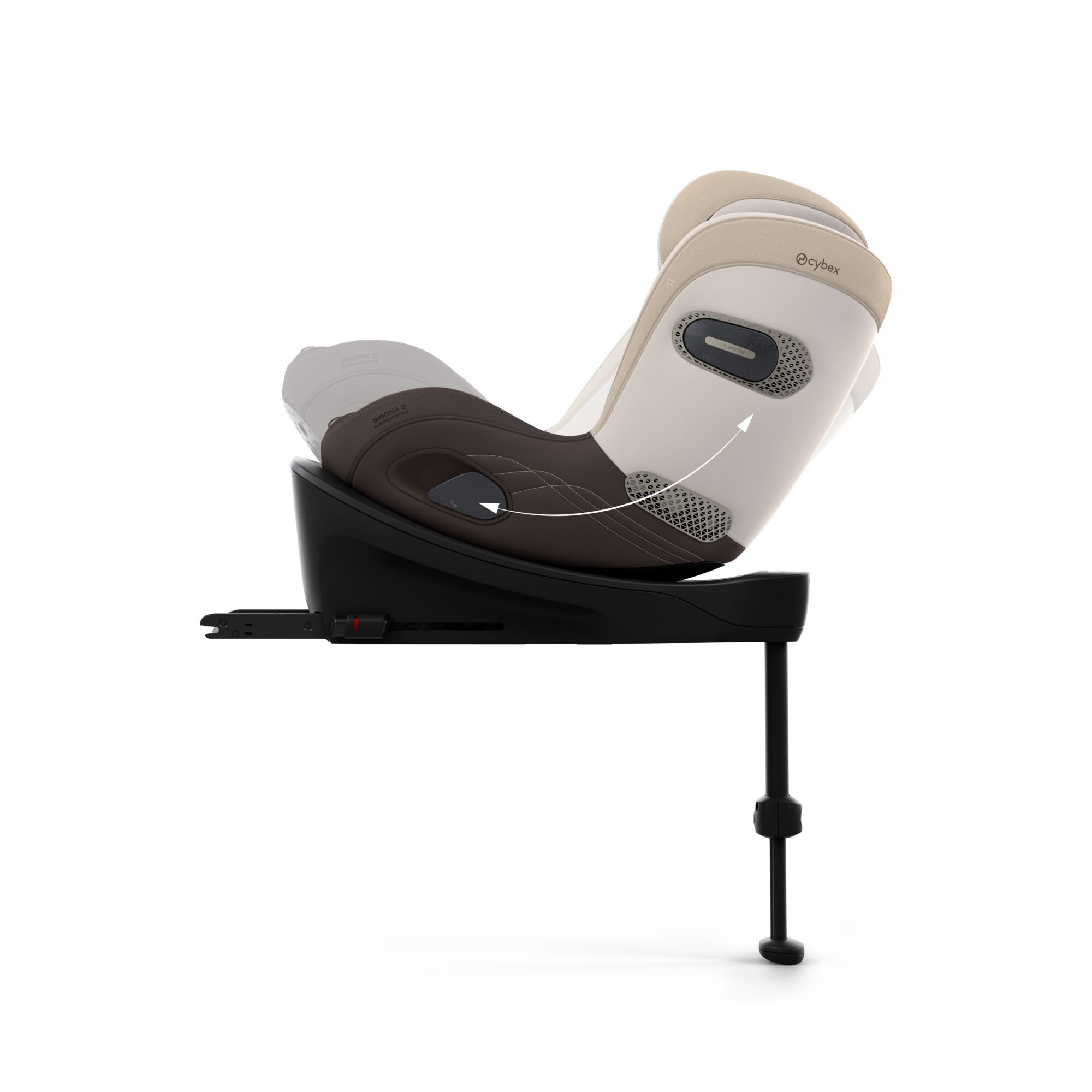 Scaun auto pentru copii Sirona S i-Size Style Amber Brown, 61-105 cm - Cybex Platinum - imagine 8